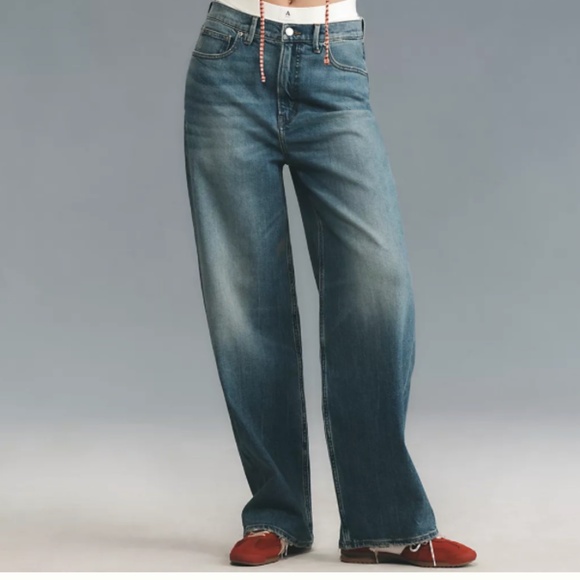 Good American Denim - Good American Good Standard High-Rise Baggy Jeans in Dark Denim